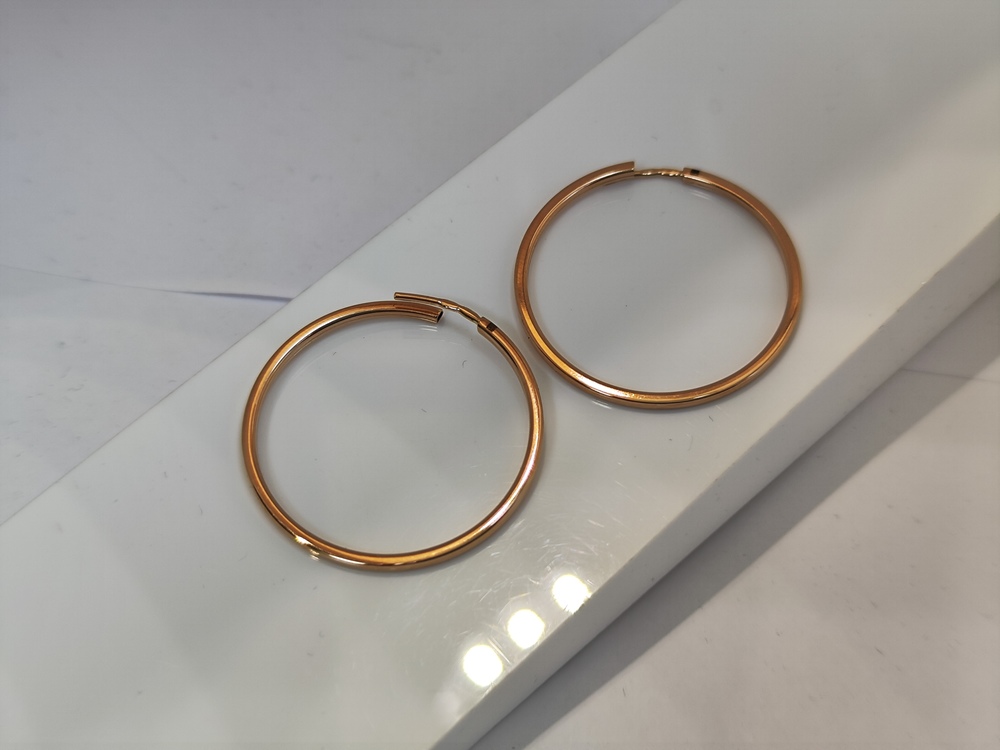 СКОН585 СЕРЬГИ КОНГО (Au 585)