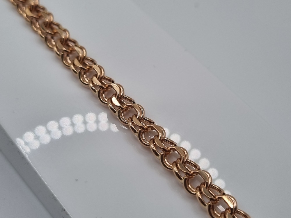 БРАСЛЕТ ПУСТОТЕЛЫЙ Бисмарк Au 585