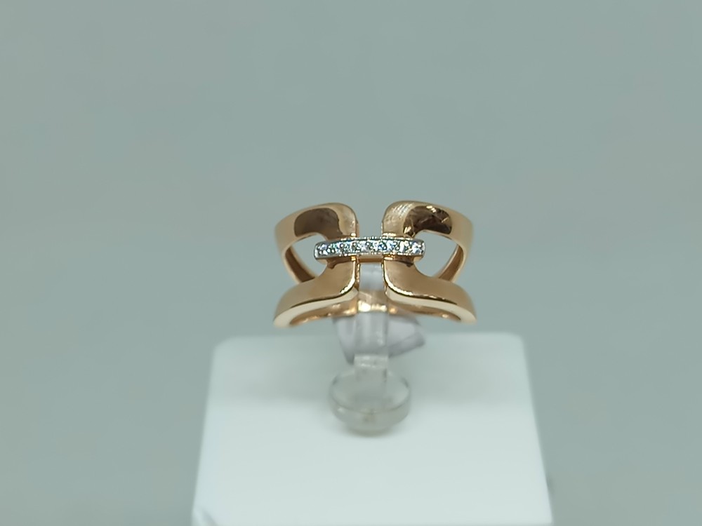 КОЛЬЦО С КАМНЯМИ (Au 585)