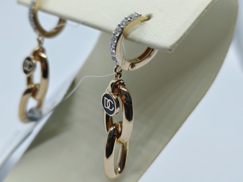 СЕРЬГИ С КАМНЯМИ (Au 585)