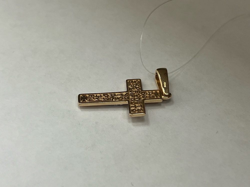 ПОДВЕСКА КРЕСТ без камня (Au 585)