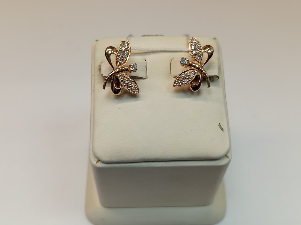 СЕРЬГИ С КАМНЯМИ (Au 585)