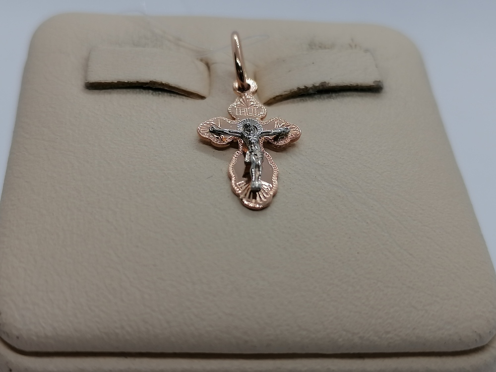 810-00117-10-00-00-02 ПОДВЕСКА КРЕСТ без камня (Au 585) 810-00117-10-00-00-02 ПОДВЕСКА КРЕСТ без камня (Au 585)