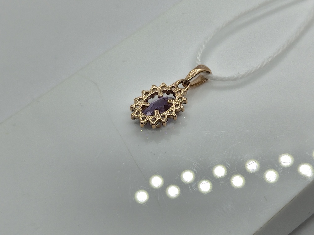 ПОДКМИ585 ПОДВЕСКА С КАМНЯМИ (Au 585)