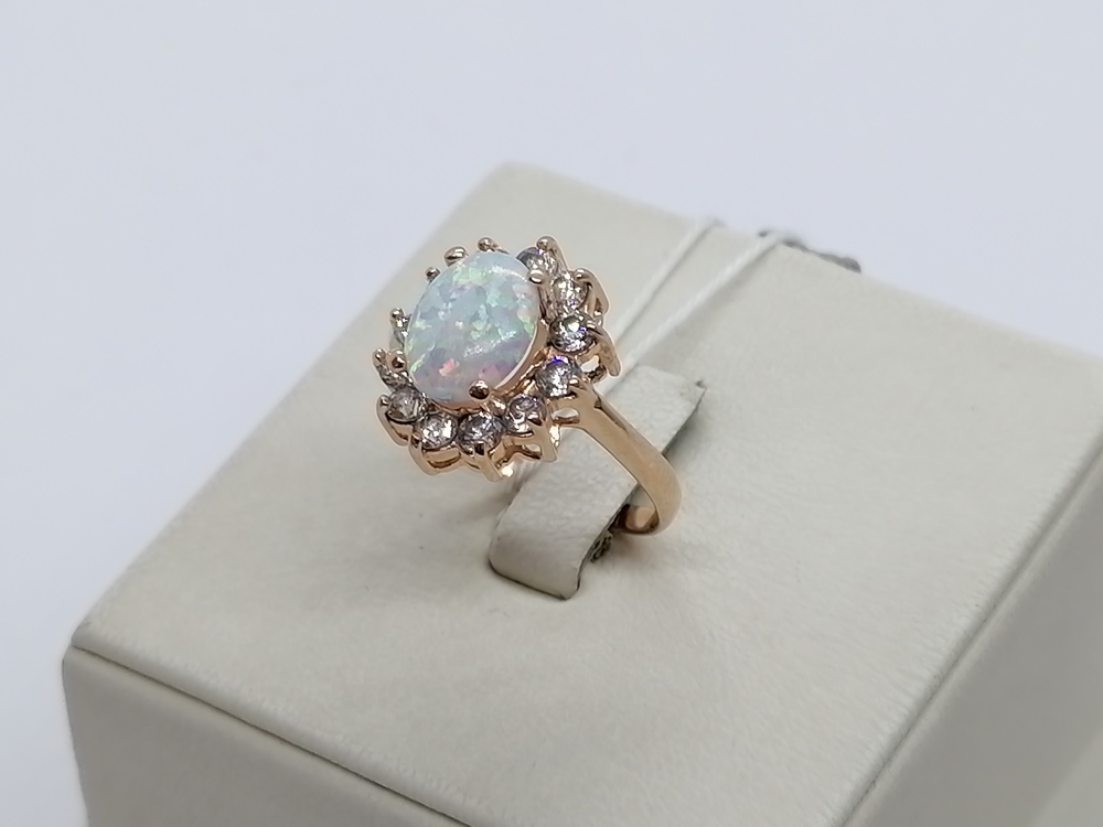 КОЛКМИ585 КОЛЬЦО С КАМНЯМИ (Au 585)