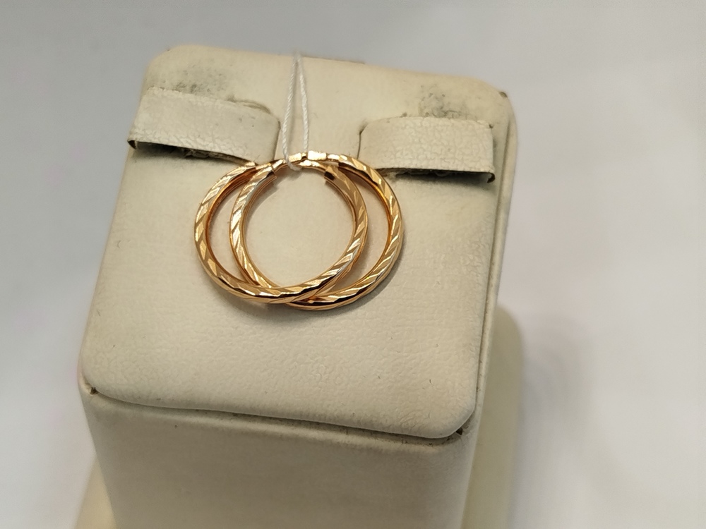 СКОН585 СЕРЬГИ КОНГО (Au 585)