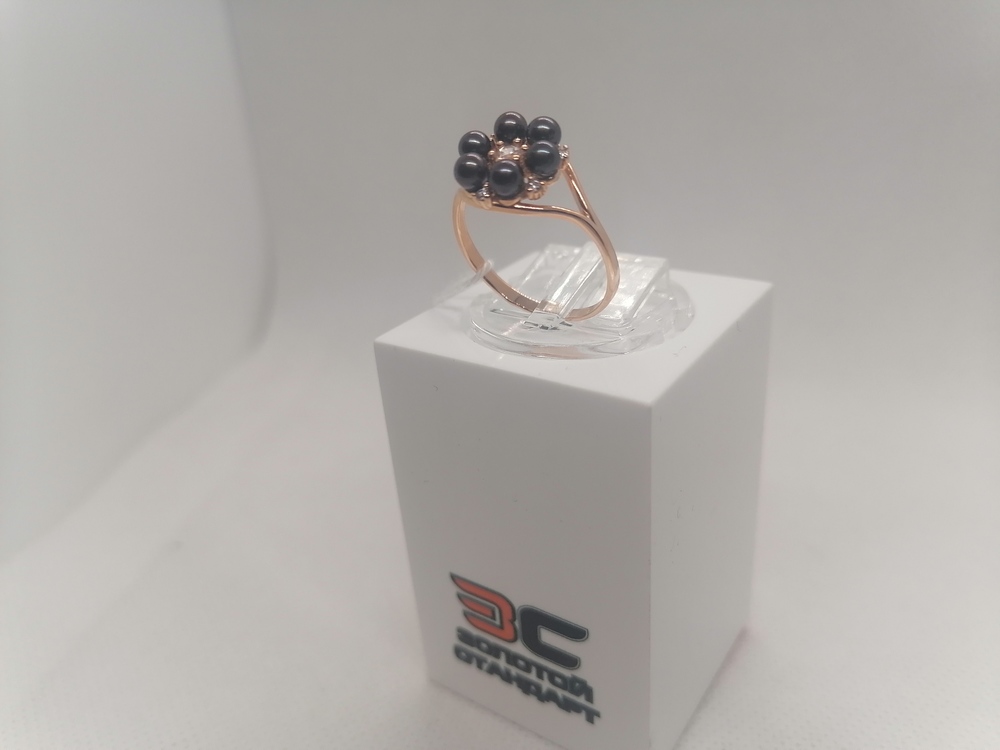 КОЛЬЦО С КАМНЯМИ (Au 585)