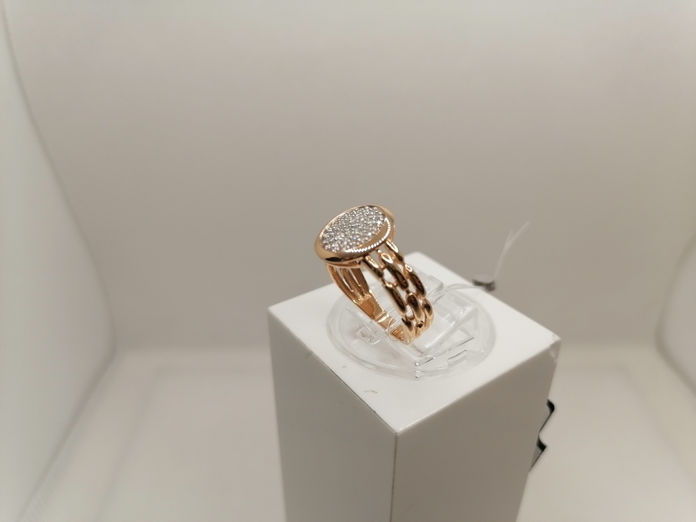 КОЛЬЦО С КАМНЯМИ (Au 585)