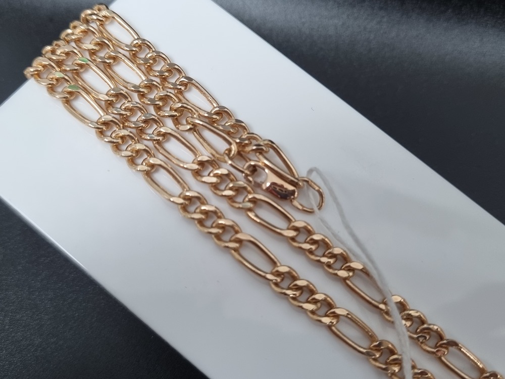 ЦПФК585 ЦЕПЬ ПУСТОТЕЛАЯ Фигаро(картье) (Au 585)