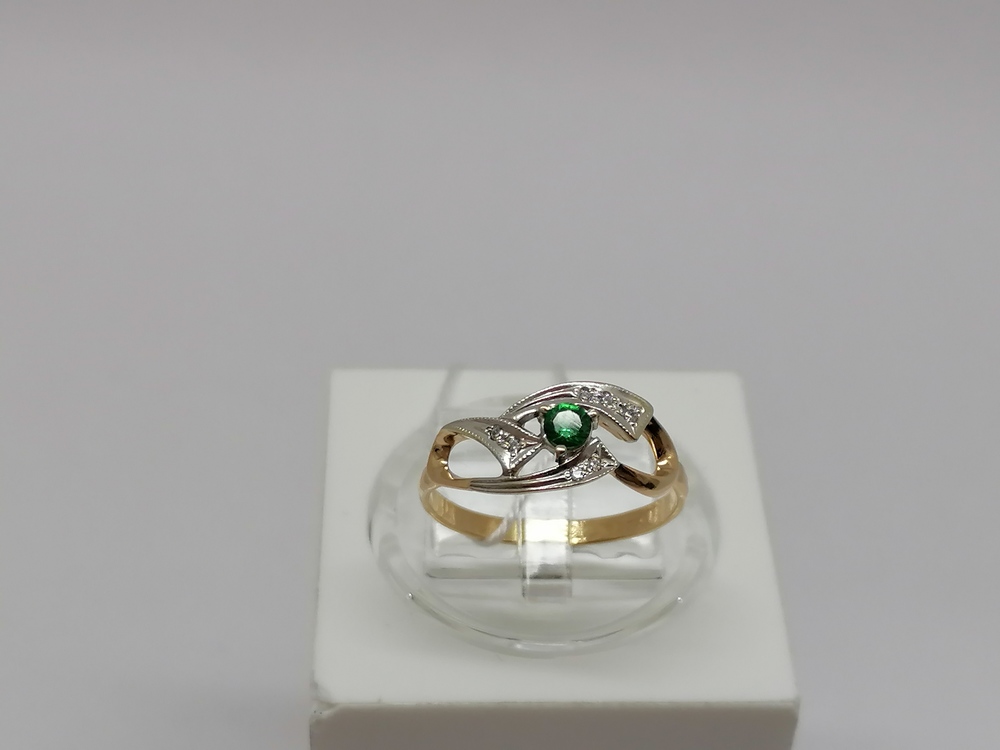 КОЛКМИ585 КОЛЬЦО С КАМНЯМИ (Au 585)