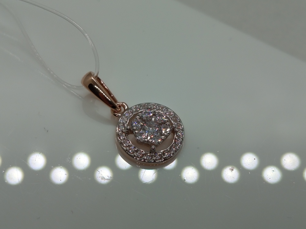 ПОДВЕСКА С КАМНЯМИ (Au 585)