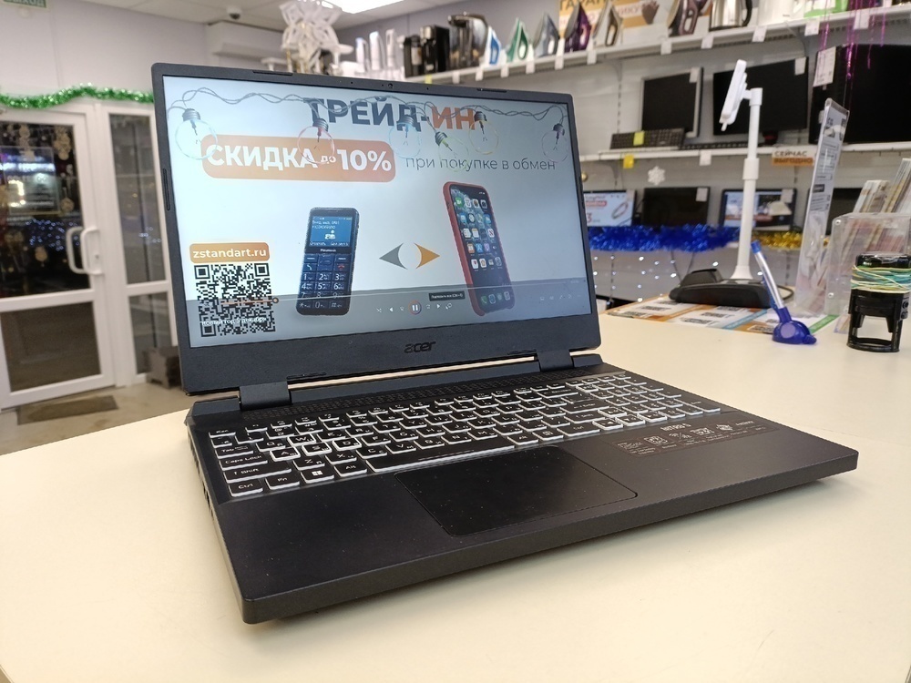 Ноутбук Acer AN515-46 NH.QH0ER.001; Ryzen 5 6600H, GeForce RTX 3070, 16 Гб, 512 GB, Нет