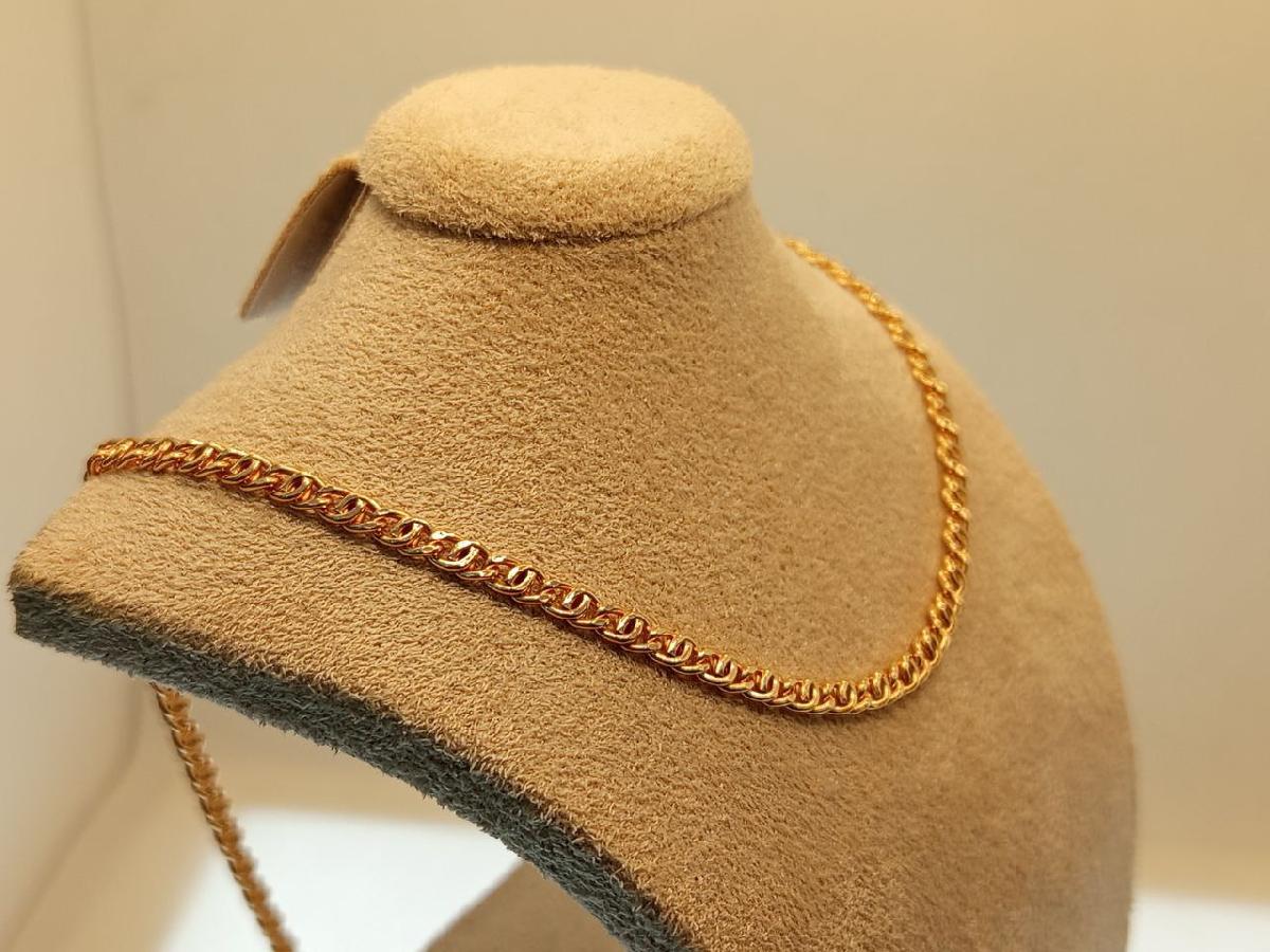 ЦЕПЬ ПУСТОТЕЛАЯ Птичий глаз(глаз пантеры) (Au 585)