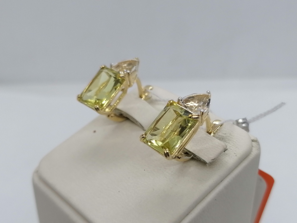 СКМИ585 СЕРЬГИ С КАМНЯМИ (Au 585)