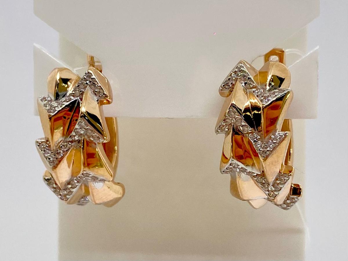 СЕРЬГИ С КАМНЯМИ (Au 585)