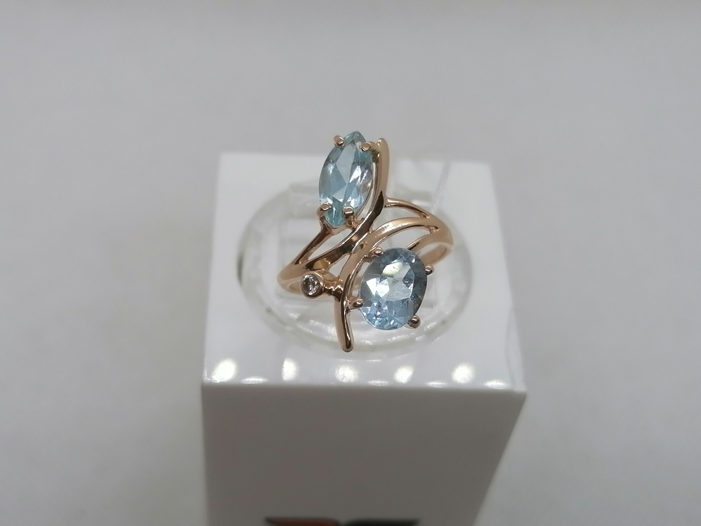 КОЛКМИ585 КОЛЬЦО С КАМНЯМИ (Au 585)