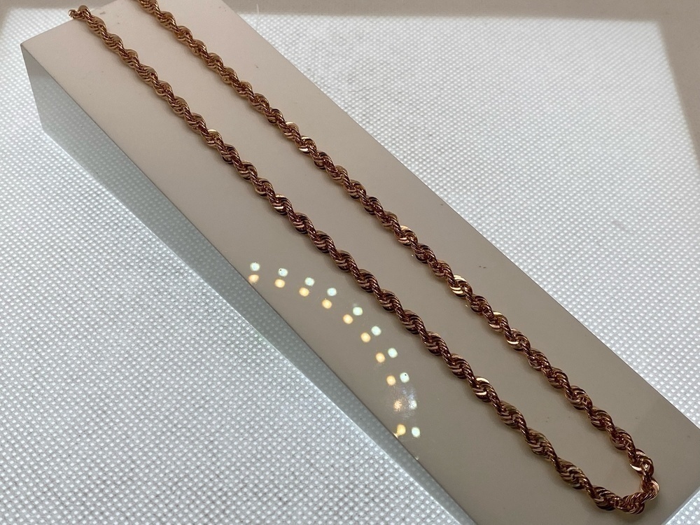 ЦЕПЬ ПУСТОТЕЛАЯ Веревка (Au 585) ЦЕПЬ ПУСТОТЕЛАЯ Веревка (Au 585)