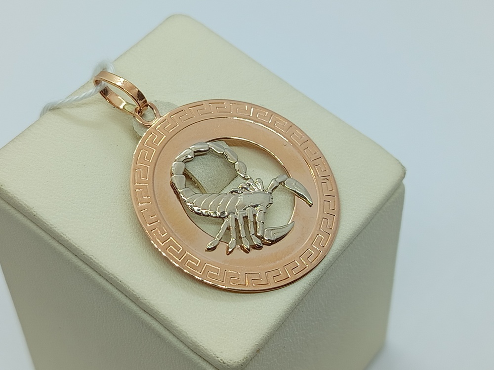 ПОДВЕСКА ЗНАК ЗОДИАКА СКОРПИОН Au 585