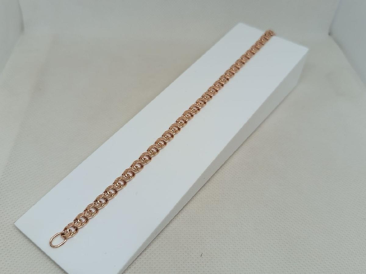 БЛБ585 БРАСЛЕТ ПОЛНОВЕСНЫЙ Бисмарк (Au 585)