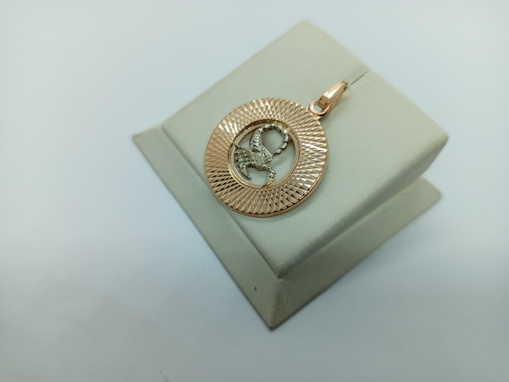 КрБПАскр ПОДВЕСКА ЗНАК ЗОДИАКА СКОРПИОН (Au 585)