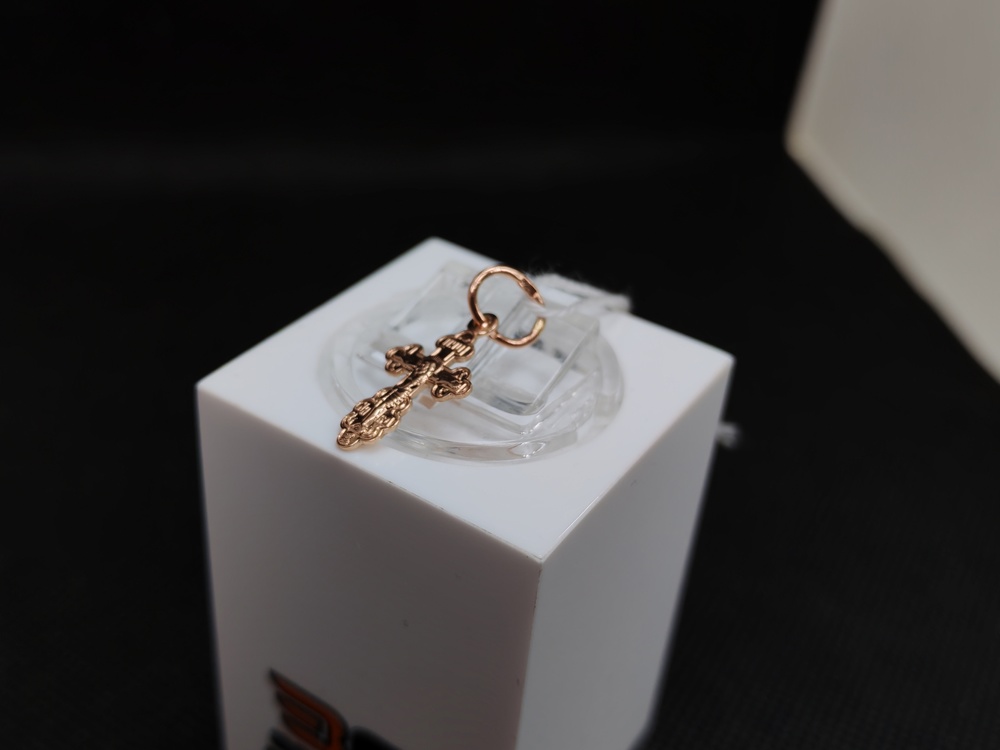 ПОДВЕСКА КРЕСТ БЕЗ КАМНЯ (Au 585)