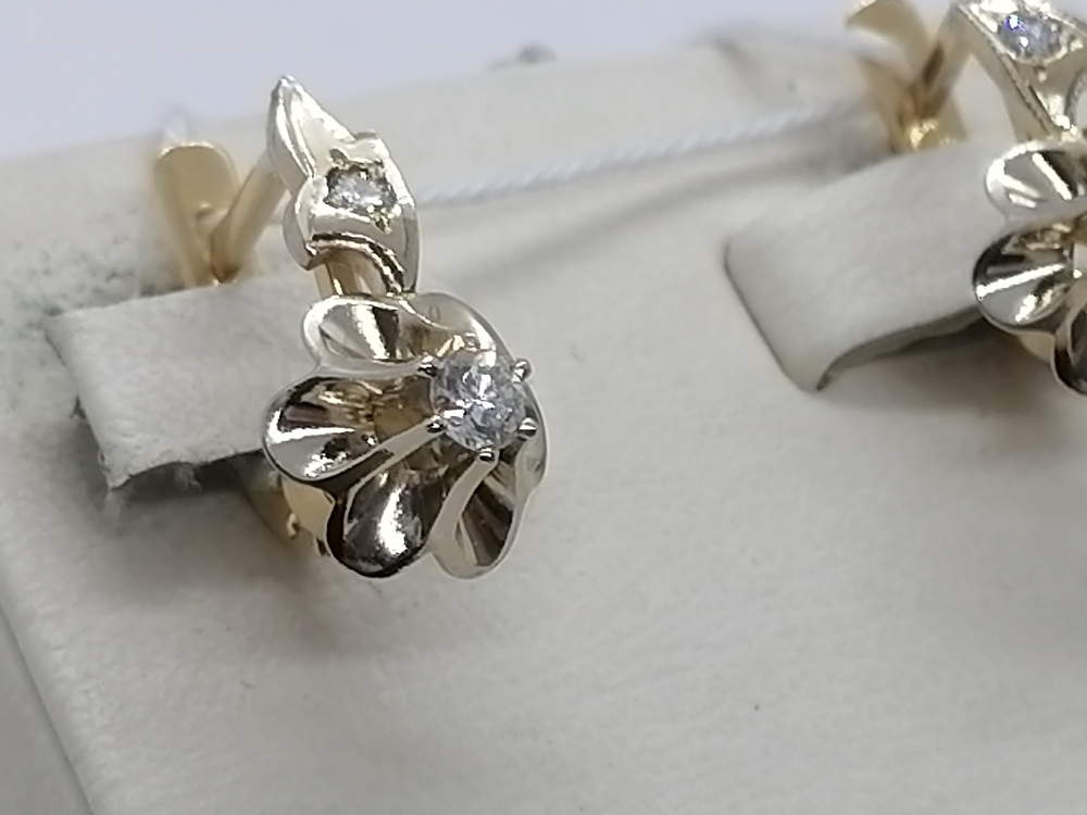 СЕРЬГИ БРИЛЛИАНТ Au 750