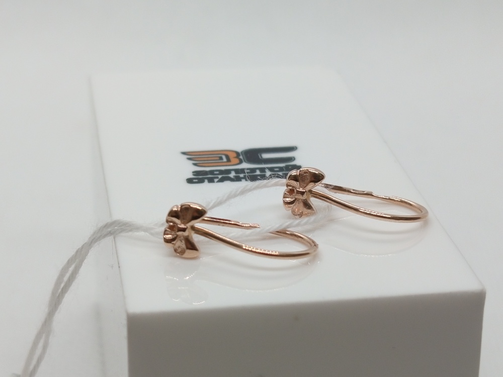 СЕРЬГИ БЕЗ КАМНЯ (Au 585)