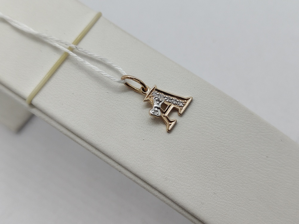 ПОДВЕСКА БУКВА А Au 585