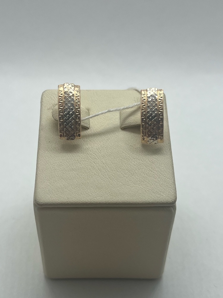 СБКМ585 СЕРЬГИ БЕЗ КАМНЯ (Au 585)