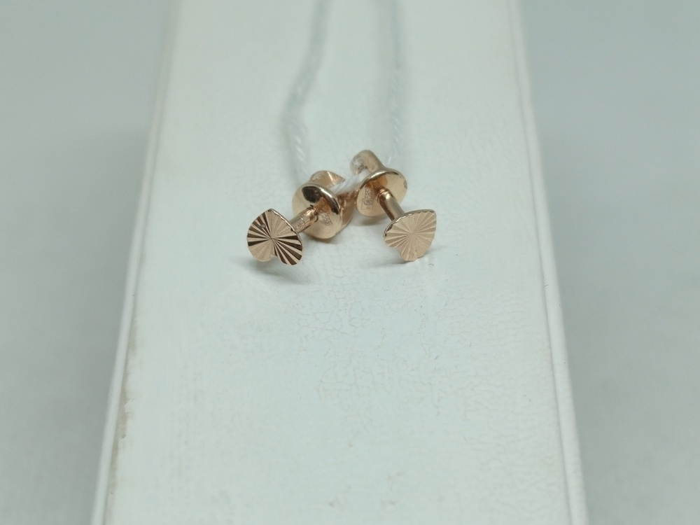 СПУС585 СЕРЬГИ ПУСЕТЫ (Au 585)