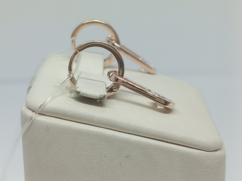 СЕРЬГИ С КАМНЕМ (Au 585)