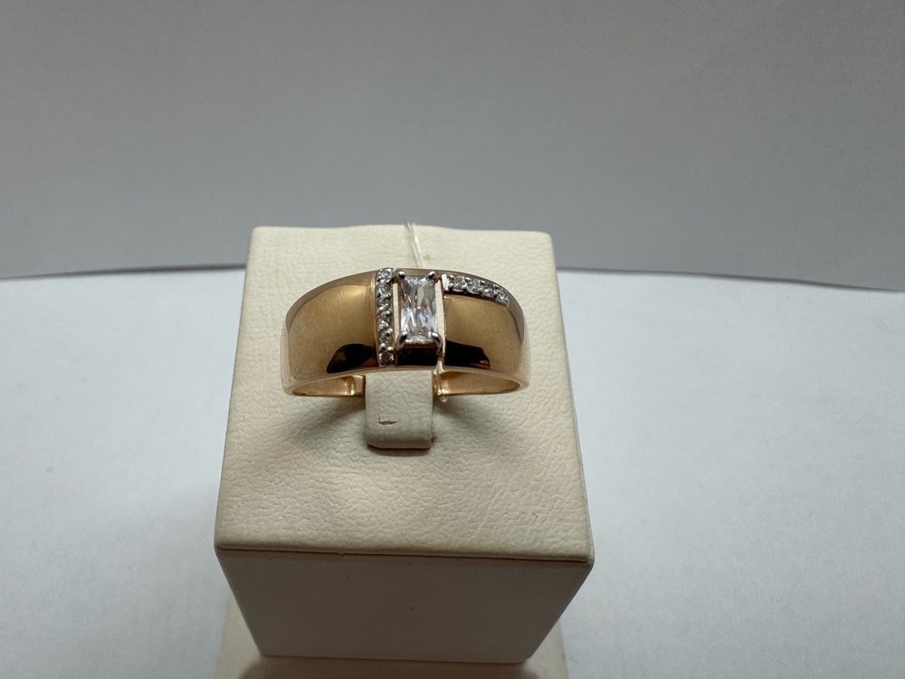 КОЛЬЦО С КАМНЯМИ (Au 585)