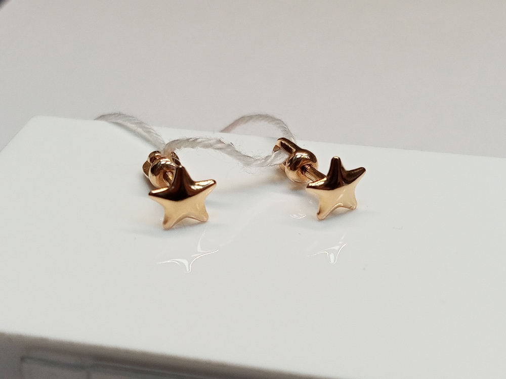 СПУС585 СЕРЬГИ ПУСЕТЫ (Au 585)