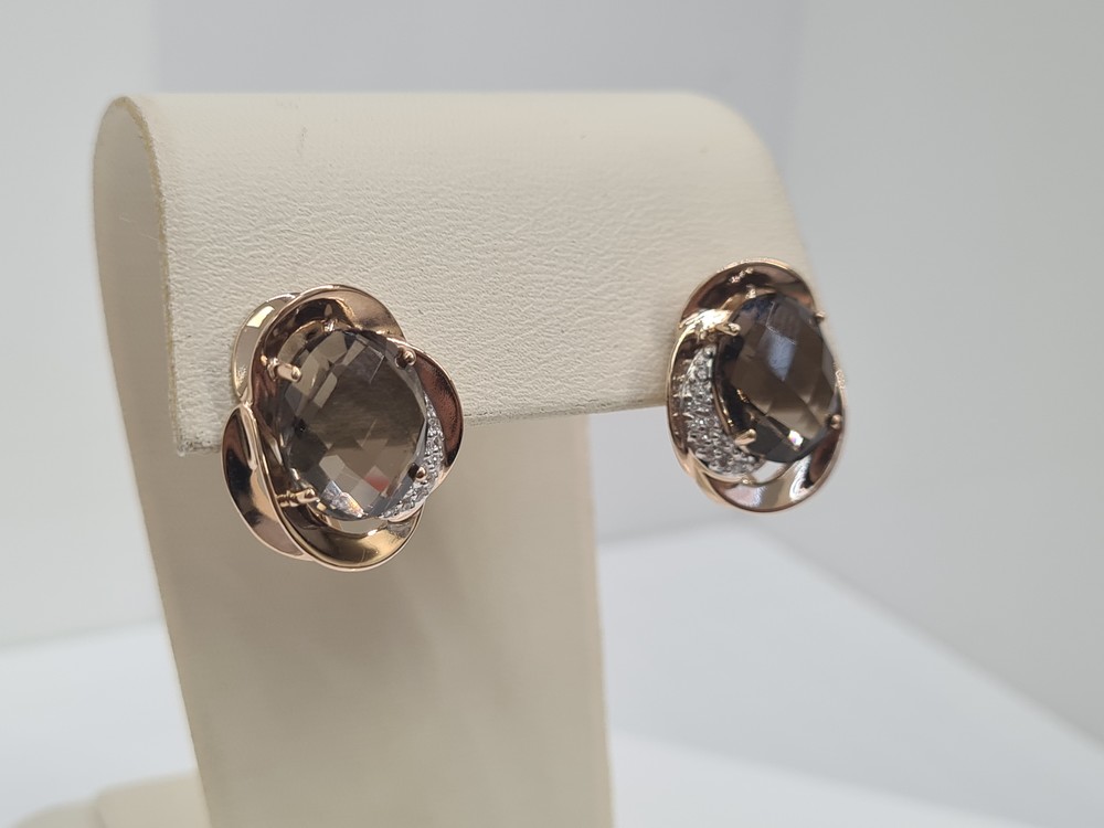 СКМИ585 СЕРЬГИ С КАМНЯМИ (Au 585)