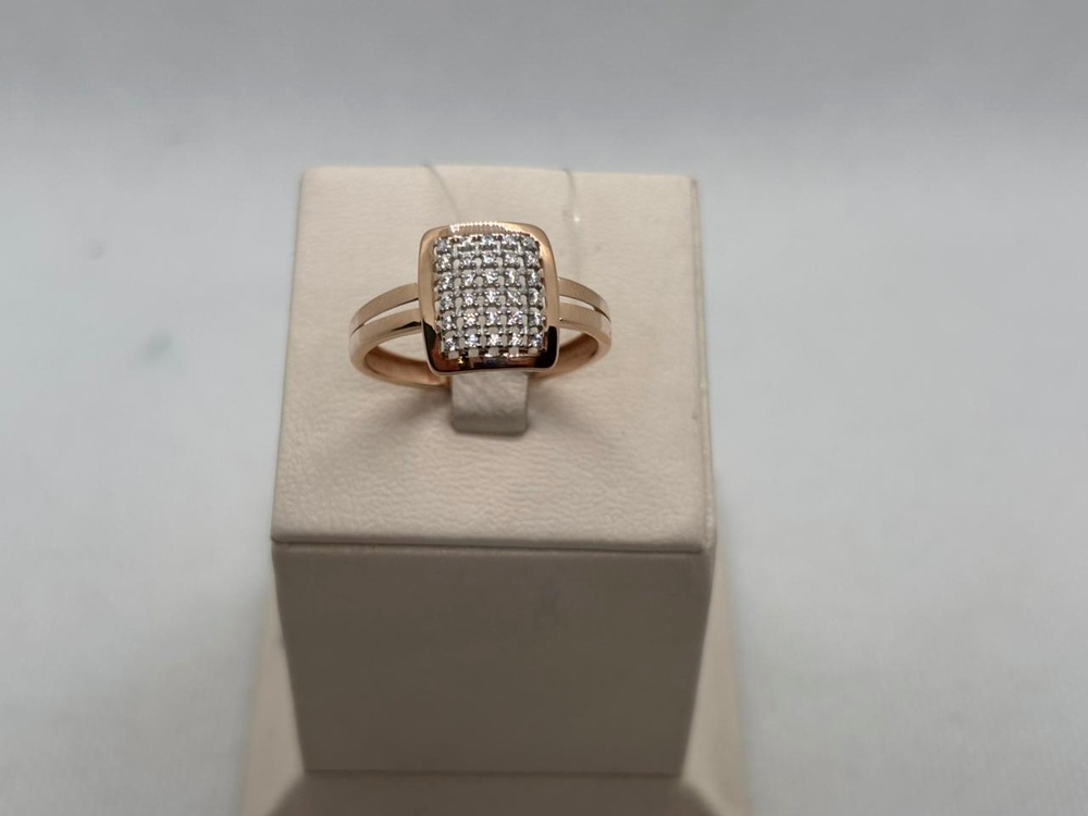 КОЛЬЦО С КАМНЯМИ (Au 585)