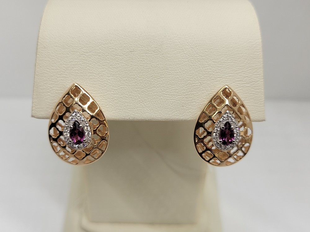 СЕРЬГИ С КАМНЯМИ (Au 585)