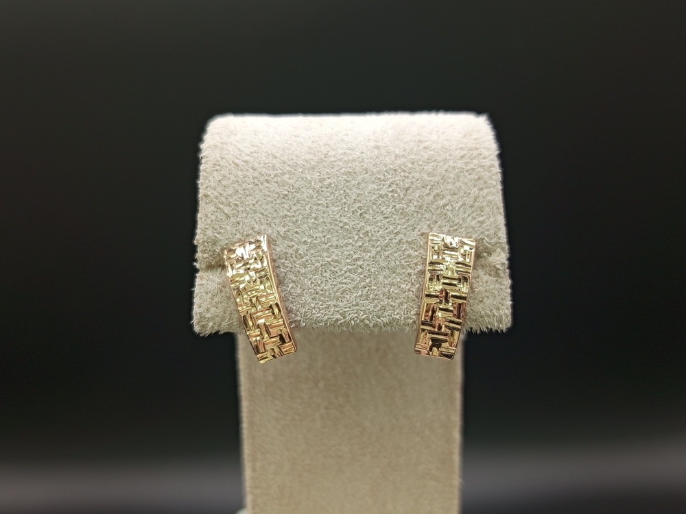 СЕРЬГИ БЕЗ КАМНЯ (Au 585)