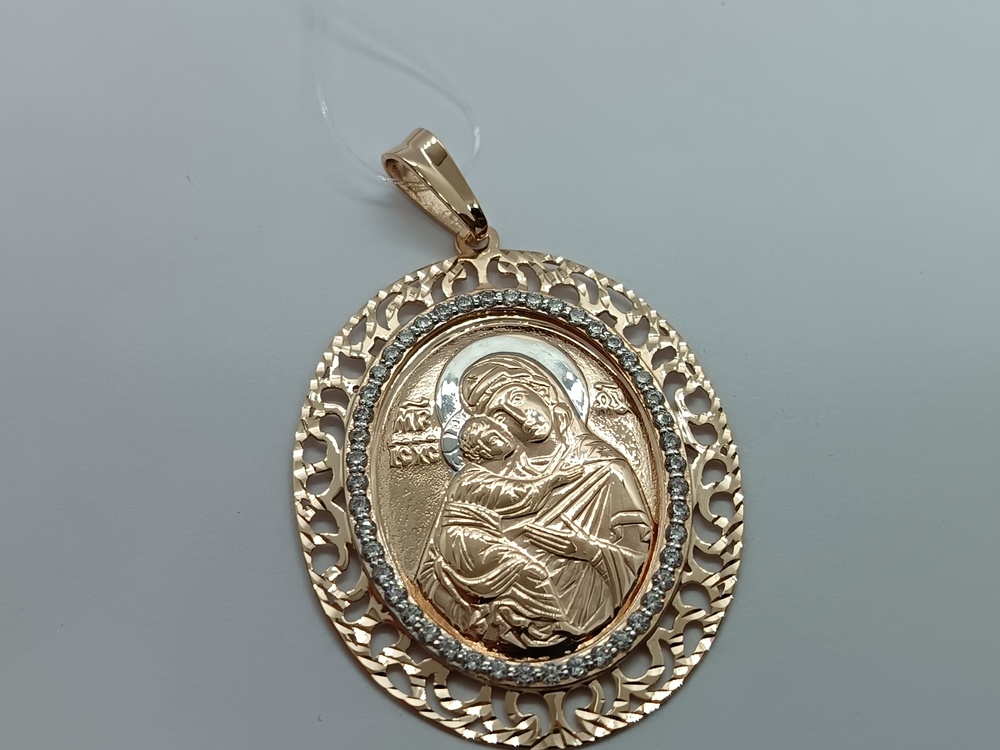 ПОДВЕСКА ИКОНА с камнями (Au 585)