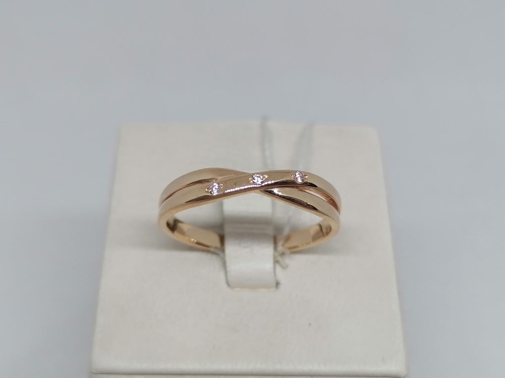 КОЛЬЦО С КАМНЯМИ (Au 585)