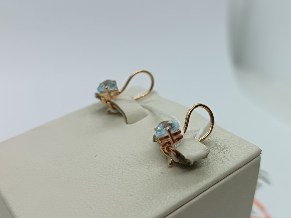 СЕРЬГИ С КАМНЕМ (Au 585)