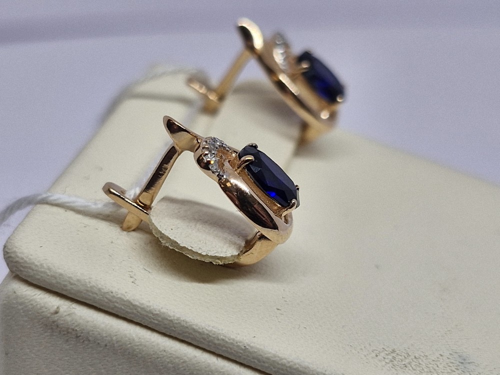 СЕРЬГИ С КАМНЯМИ (Au 585)