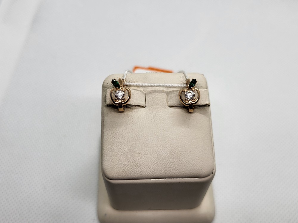 СКМИ585 СЕРЬГИ С КАМНЯМИ (Au 585)