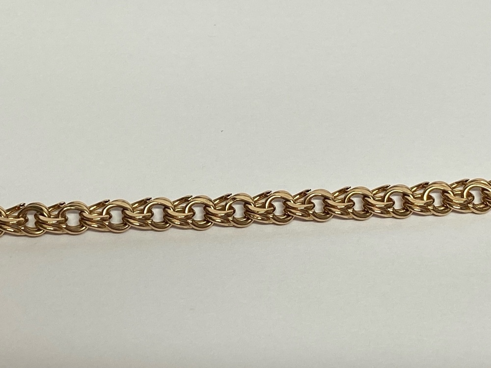 БРАСЛЕТ ПУСТОТЕЛЫЙ Бисмарк Au 585