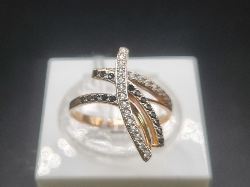 КОЛКМИ585 КОЛЬЦО С КАМНЯМИ (Au 585)