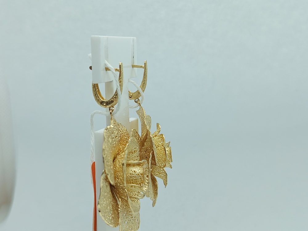 СБКМ500 СЕРЬГИ БЕЗ КАМНЯ (Au 500)