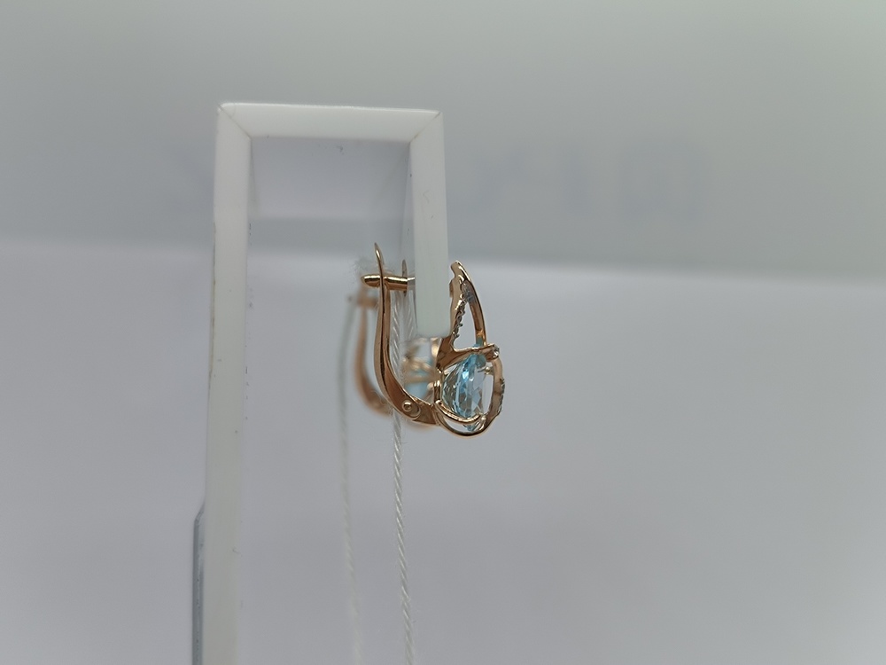 СКМИ585 СЕРЬГИ С КАМНЯМИ (Au 585)