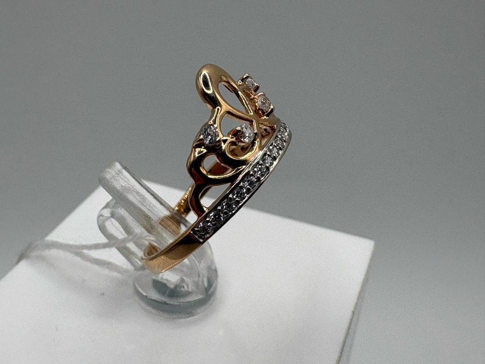 КОЛКМИ585 КОЛЬЦО С КАМНЯМИ (Au 585)