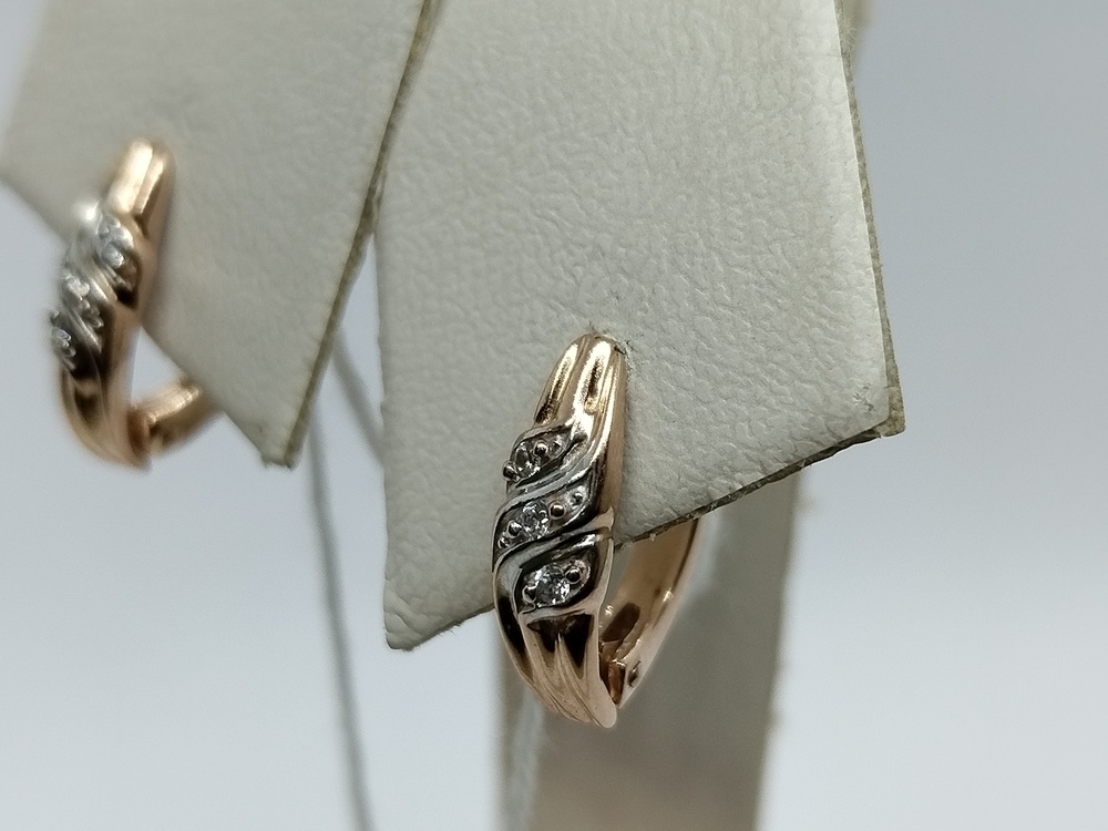 СЕРЬГИ С КАМНЯМИ (Au 585)