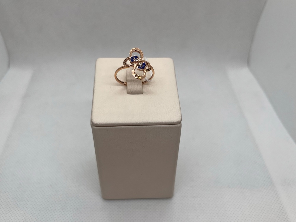 КОЛЬЦО С КАМНЯМИ (Au 585)