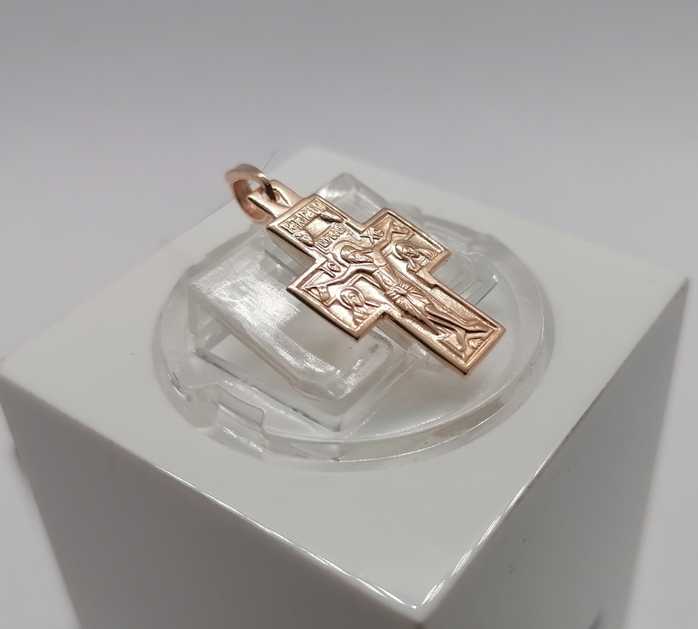 810-00101-10-00-00-00 ПОДВЕСКА КРЕСТ без камня (Au 585)